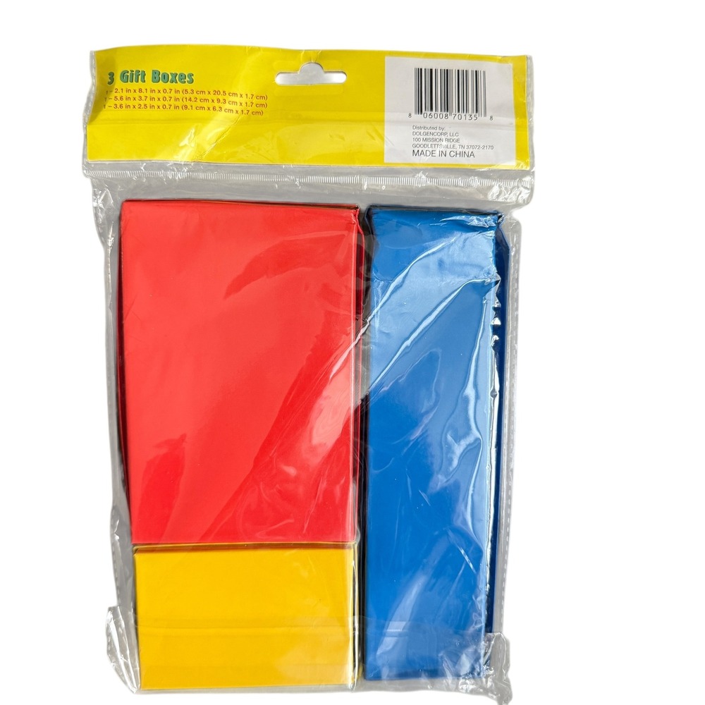Lot of 63 Assorted DG Party Multicolor Gift Boxes NEW IN SEALED PACKAGES - Picture 7 of 12